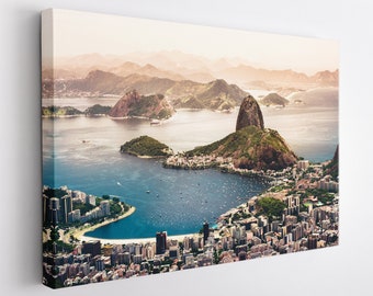 Rio de Janeiro Wall Art, Large Rio Canvas Print, Brazil Wall Art