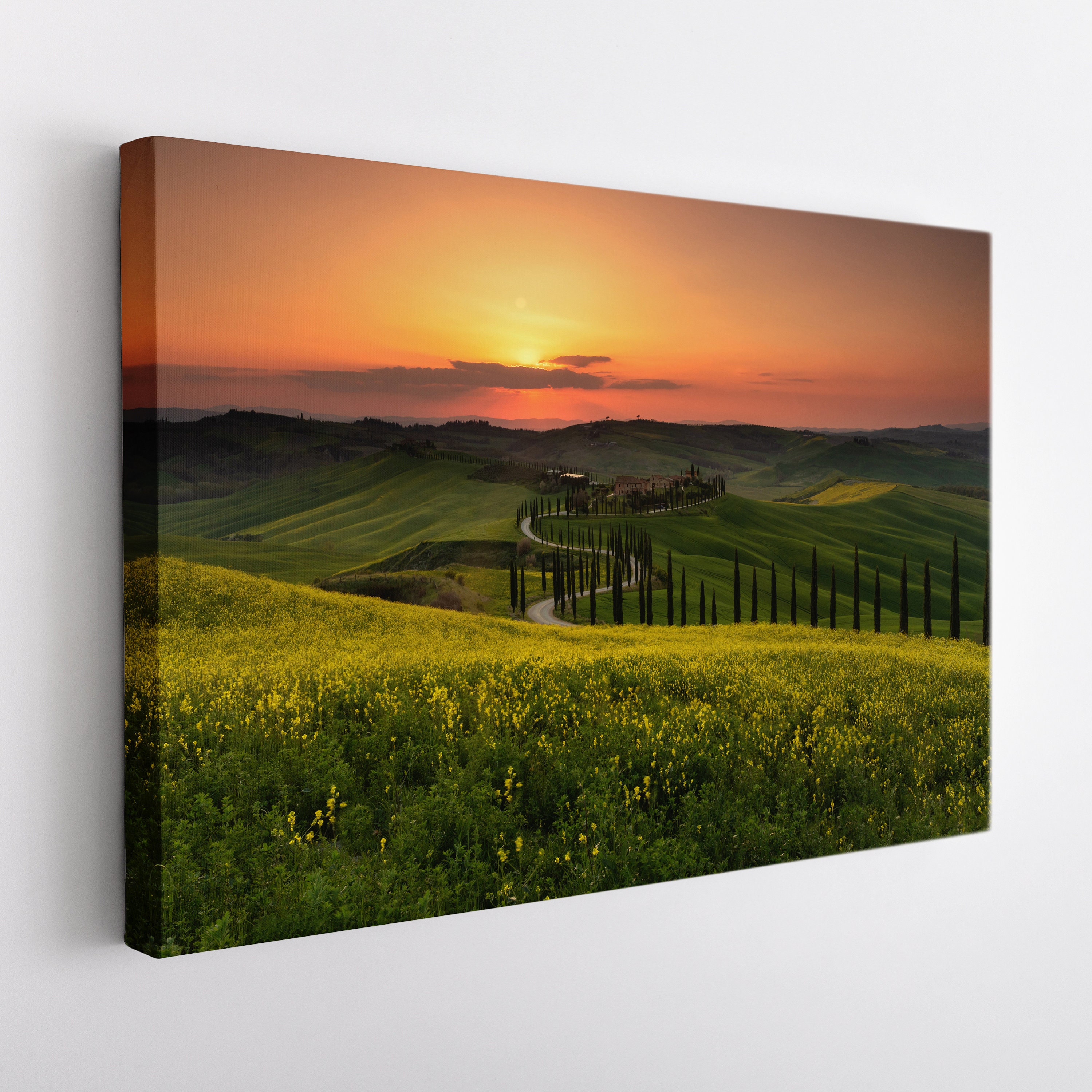 Tuscany Italy Canvas Wall Art Italy Wall Art Tuscany Canvas Etsy