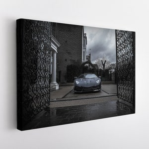 Lamborghini Aventador Canvas Print, Lamborghini Wall Art, Sport Car Print, Lamborghini Canvas Art