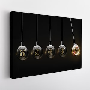 Bitcoin Canvas Print, Large Bitcoin Wall Art, Crypto Wall Art, Crypto Trader Gift, Money Wall Art, Large Bitcoin Canvas Art