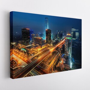 Beijing Canvas Print, China Wall Art, Large Beijing Skyline