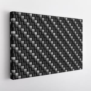 Abstract Canvas Print, Minimalist Wall Decor, Abstract Black And White Canvas Art, Abstract 3D Wall Art