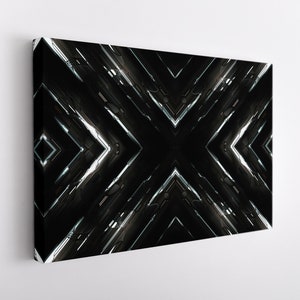 Abstract Canvas Print, Abstracte Kunst aan de Muur, Geometrische Canvas Kunst