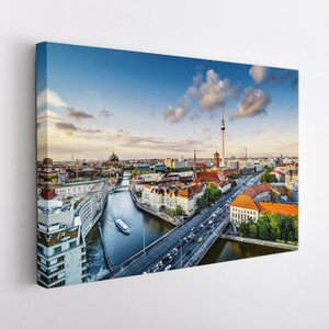 Berlin Canvas Print, Germany Wall Art, Berlin Skyline