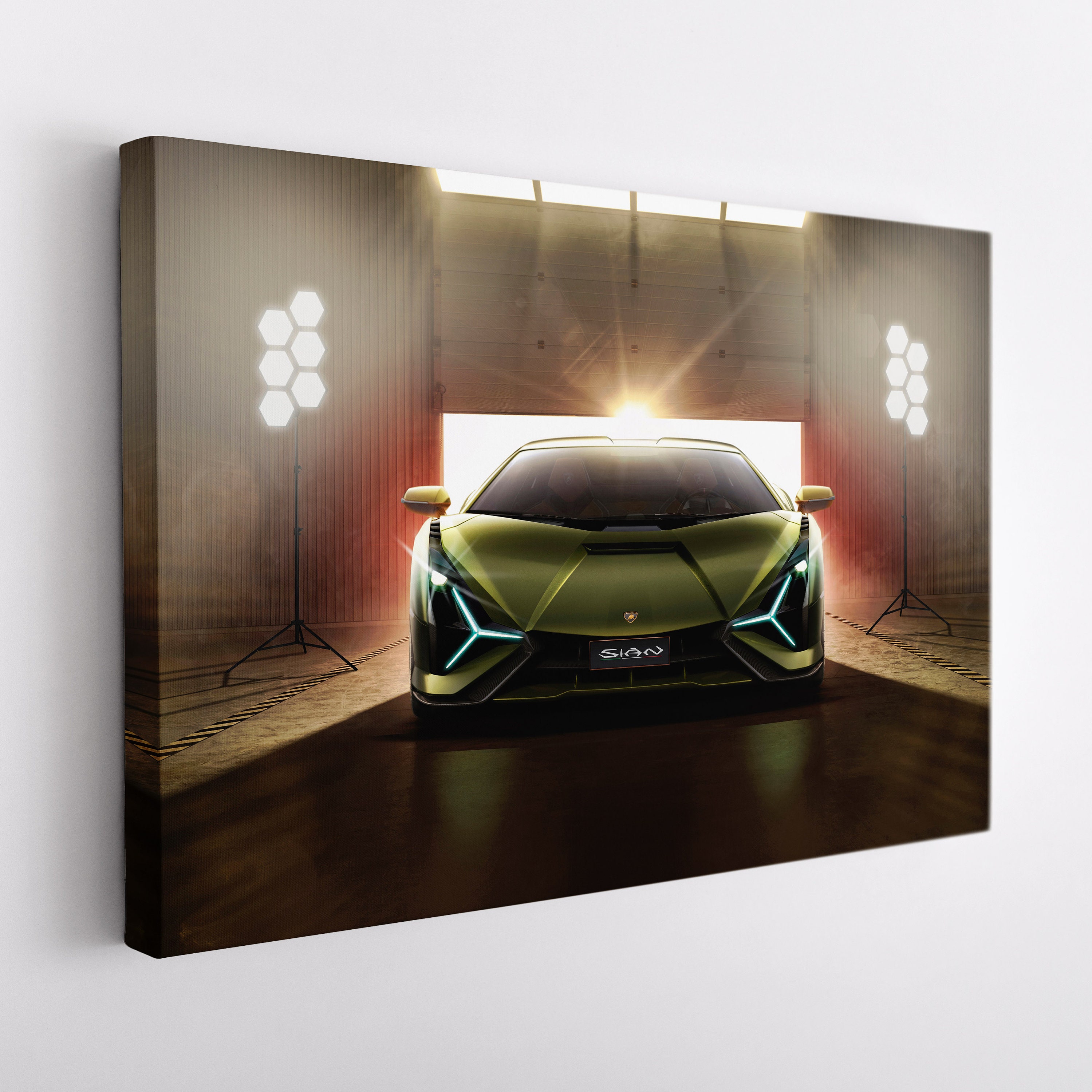 Lamborghini Sián FKP 37 Canvas Print, Lamborghini Wall Art, Sport Car Print, Lamborghini Canvas Art