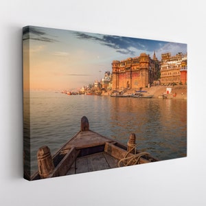 Varanasi Canvas Print, India Wall Art, India Canvas Art