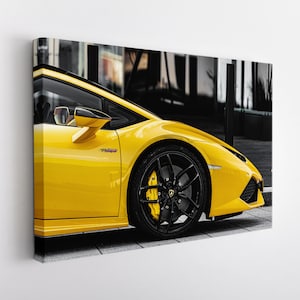 Lamborghini Wheel Canvas Print, Lamborghini Wall Art, Sport Car Print, Lamborghini Canvas Art
