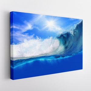 Ocean  Wall Art, Ocean Canvas Print, Sea Wave Canvas Print, Nature Landscape Canvas Art