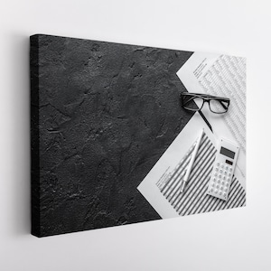 Accounting Canvas Wall Art, Accountant Office Decor, Accountant Gift, Bookkeeper Gift
