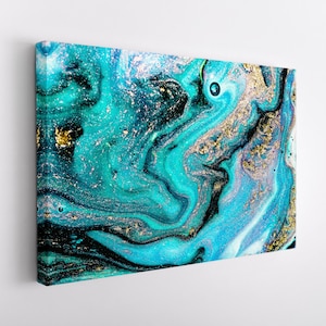 Marble Canvas Wall Art, Abstract Marble Canvas Print, Abstract Painting, Abstract Wall Art