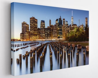 Manhattan Leinwanddruck, New York Wandkunst, New York Skyline