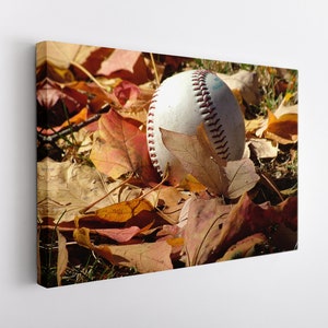 Baseball Canvas Print, Baseball Wall Art, Man Cave Wall Decor, Baseball Fan Gift