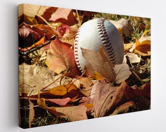 Baseball Canvas Print, Baseball Wall Art, Man Cave Wall Decor, Baseball Fan Gift