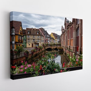 Colmar Canvas Print, France Wall Art, Large Colmar Downtown