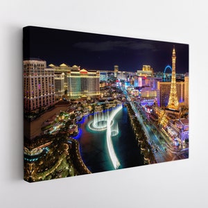 Las Vegas Canvas Print, Las Vegas Wall Art, Gran horizonte de Las Vegas