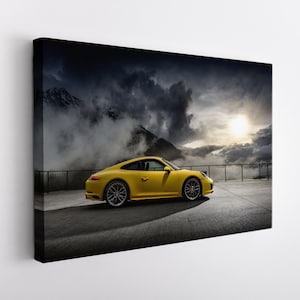 Porsche 911 Carrera 4S Canvas Print, Porsche Wall Art, Sport Car Print, Porsche Canvas Art