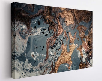 Abstract Marble Canvas Art, Marble Wall Art, Contemporary Canvas Print, Abstract Wall Art