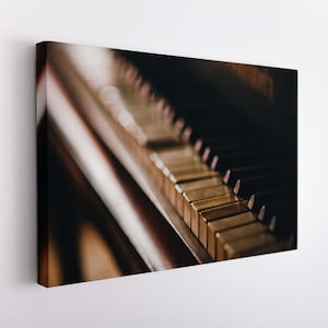 Vintage Piano Canvas Print, Piano Wall Art, Pianist Gift, Piano Wall Decor
