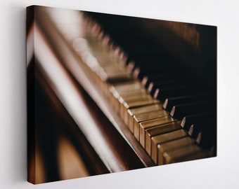Vintage Piano Canvas Print, Piano Wall Art, Pianist Gift, Piano Wall Decor