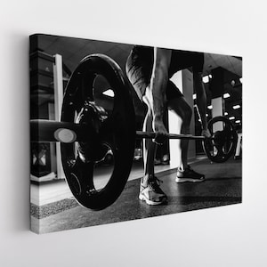 Fitness Girl Canvas Print, Gym Wall Decor, Fitness Girl Print, Workout Print, Fitness Motivation