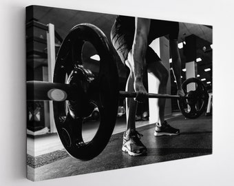 Fitness Girl Canvas Print, Gym Wall Decor, Fitness Girl Print, Workout Print, Fitness Motivation
