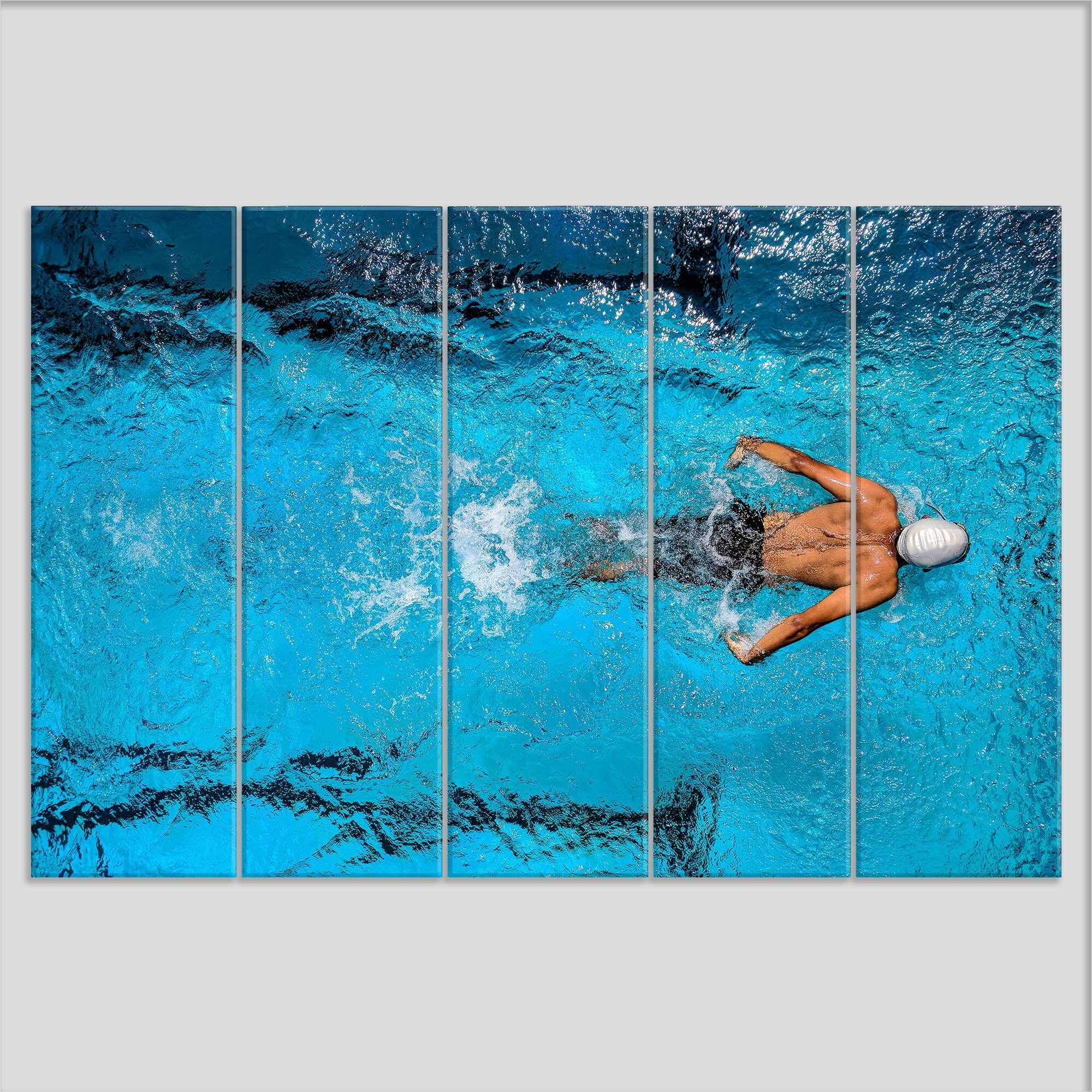 Pool Canvas Swimming Wall Art, Swimming Pool Canvas Print, Swimmer Gift, Swimming ...