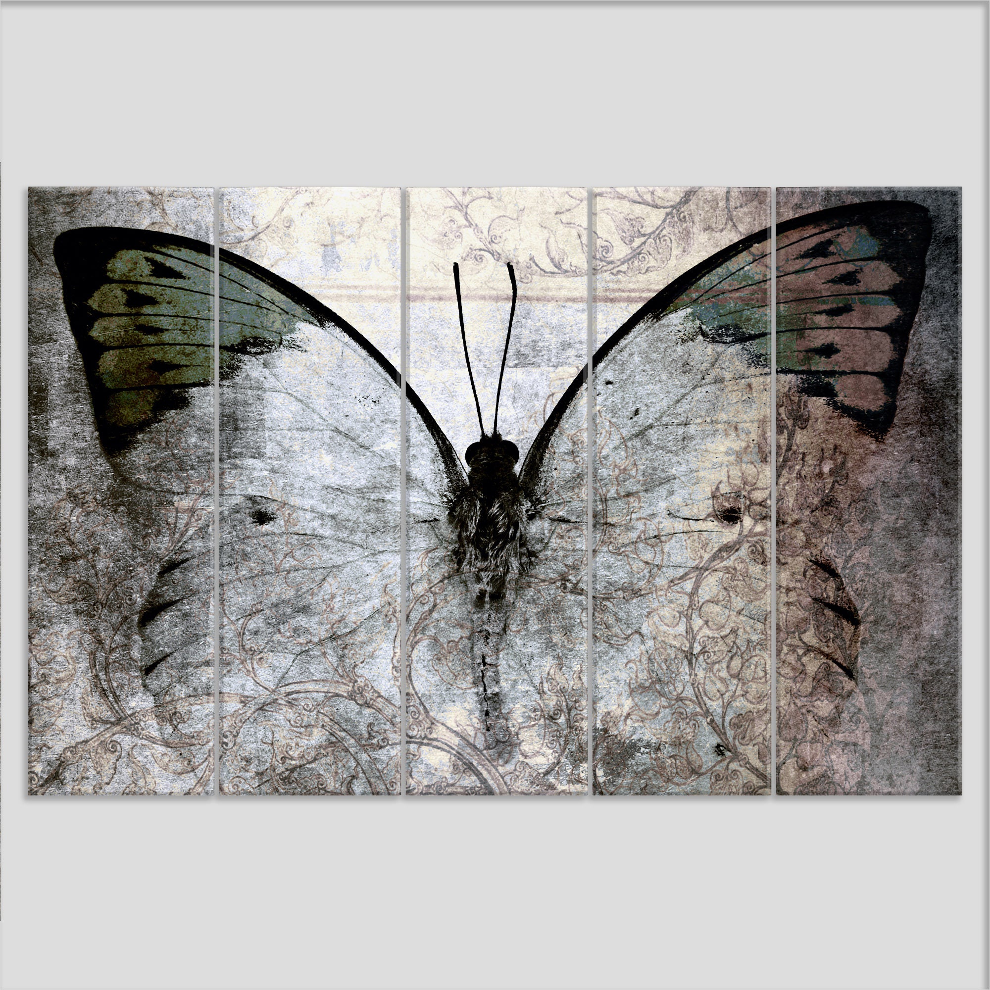 Abstract Butterfly Canvas Print, Butterflies Wall Art - Etsy