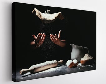 Pizza Wall Art, Pizza Canvas Print, Kitchen Wall Art, Pizzeria Wall Decor