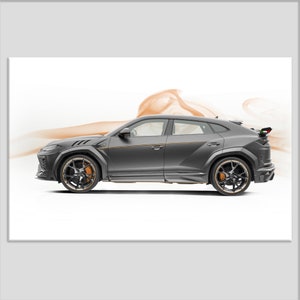 Lamborghini Urus Canvas Print, Lamborghini Wall Art, Sport Car Print, Lamborghini Canvas Art