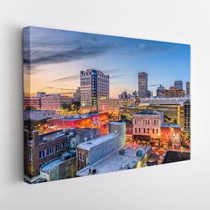 Memphis Canvas Print, Memphis Wall Art, Large Memphis Print