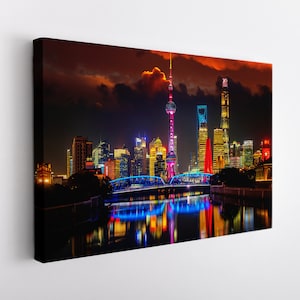 Shanghai Wall Art, Shanghai Canvas Print, China