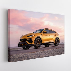 Lamborghini Urus Canvas Print, Lamborghini Wall Art, Sport Car Print, Lamborghini Canvas Art
