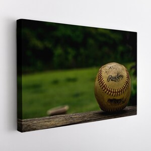 Vintage Baseball Canvas Art, Baseball Print, Baseball Wall Art, Baseball Fan Gift, Baseball Wall Decor