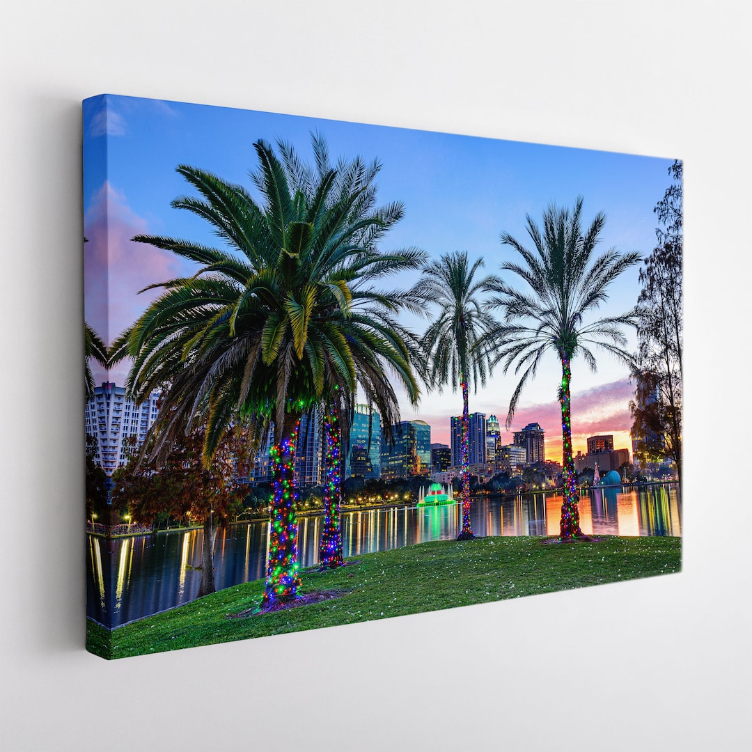 Orlando Canvas Print, Orlando Wall Art, Orlando Skyline Etsy