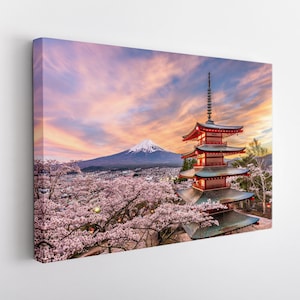 Chureito Pagoda Canvas Print, Fujiyoshida, Japan Wall Art
