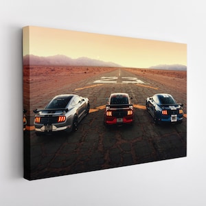 Mustang Wall Art, Mustang Canvas Print, Sport Car Print, Mustang Canvas Art