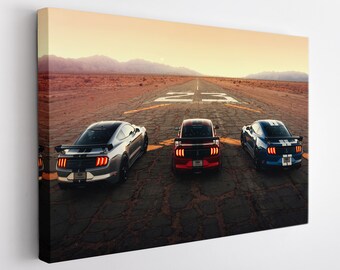 Mustang Wall Art, Mustang Canvas Print, Sport Car Print, Mustang Canvas Art
