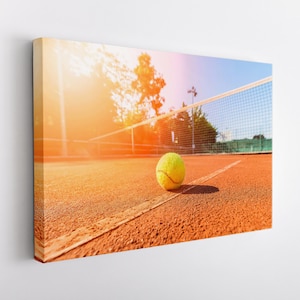 Tennis Canvas Print, Tennis Wall Art, Tennis Fan Gift, Tennis Canvas Art
