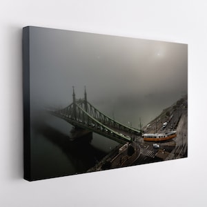 Budapest Canvas Print, Hungary Wall Art, Budapest Skyline