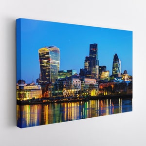 London Canvas Print, London Wall Art, Large London Skyline