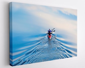 Rowing Canvas Print, Rowing Wall Art, Water Sports Wall Decor, Rower Gift, Rowing Canvas Art