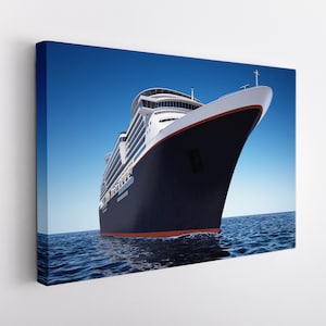 Cruise Liner Canvas Print, Large Ships Wall Art, Traveling Wall Decor, Cruise Ship Print
