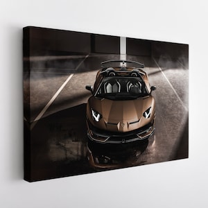 Lamborghini Aventador Svj Roadster Canvas Print, Lamborghini Wall Art, Sport Car Print, Lamborghini Canvas Art