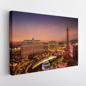 Las Vegas Canvas Print, Las Vegas Wall Art, Large Las Vegas Skyline