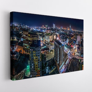 Manila Canvas Print, Manila Skyline, Philippines Wall Art