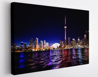 Toronto Canvas Print, Toronto Skyline, Ontario, Canada