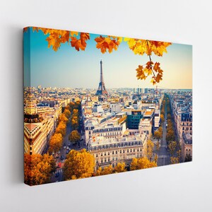 Paris Canvas Print, Paris Skyline, Paris Wall Art