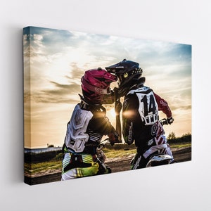 Motocross Wall Art, Dirt Bike Canvas Print, Motocross Wall Decor, Motocross Love Canvas Art