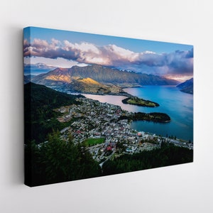 Queenstown Canvas Print, Queenstown Wall Art, Large Queenstown Skyline, New Zealand