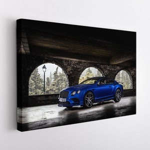 Bentley Mulliner Bacalar Canvas Print, Bentley Wall Art, Sport Car Print, Bentley Print